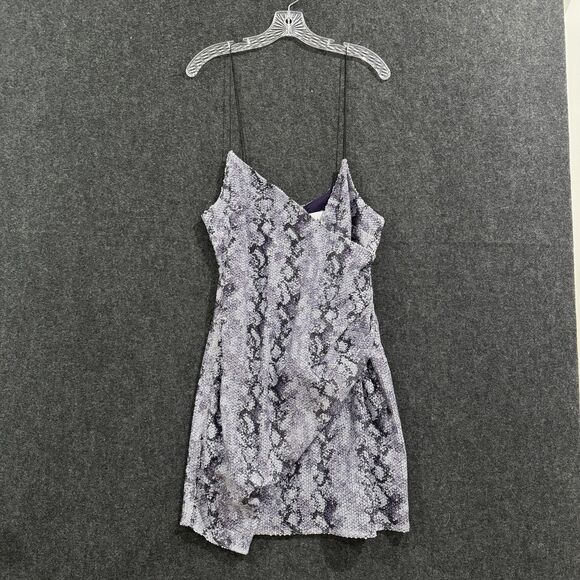 JOA Dress Womens Medium Sequin Snakeskin Mini Slip Spaghetti Strap Party Cocktai - Picture 1 of 10